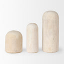 Knox Tall White-Wash Wood Decorative Object - Default Title