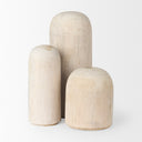 Knox Medium White-Wash Wood Decorative Object - Default Title