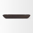 Athena Set of 2 Extra Large Black-Brown Reclaimed Wood Trays - Default Title