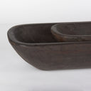 Athena Set of 2 Extra Large Black-Brown Reclaimed Wood Trays - Default Title