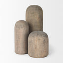 Knox Short Gray-Wash Wood Decorative Object - Default Title