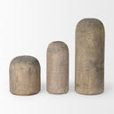 Knox Short Gray-Wash Wood Decorative Object - Default Title