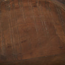 Nikita Set of 2 Large Medium Brown Reclaimed Wood Bowls - Default Title