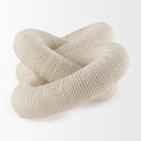 Alize Cotton Rope Wrapped Solid Wood Circular Chain Link Decorative Object - Default Title