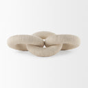 Alize Cotton Rope Wrapped Solid Wood Circular Chain Link Decorative Object - Default Title