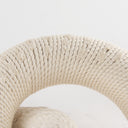 Alize Cotton Rope Wrapped Solid Wood Circular Chain Link Decorative Object - Default Title
