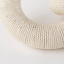 Alize Cotton Rope Wrapped Solid Wood Circular Chain Link Decorative Object - Default Title