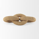 Alize Jute Wrapped Solid Wood Circular Chain Link Decorative Object - Default Title