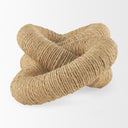 Alize Jute Wrapped Solid Wood Circular Chain Link Decorative Object - Default Title