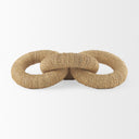 Alize Jute Wrapped Solid Wood Circular Chain Link Decorative Object - Default Title