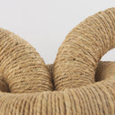 Alize Jute Wrapped Solid Wood Circular Chain Link Decorative Object - Default Title