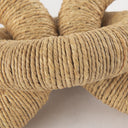Alize Jute Wrapped Solid Wood Circular Chain Link Decorative Object - Default Title