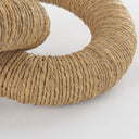 Alize Jute Wrapped Solid Wood Circular Chain Link Decorative Object - Default Title