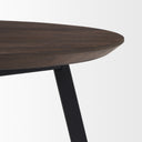 Todd Dark Brown Wood W Metal Legs Side Table - Default Title