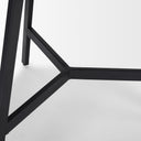 Todd Dark Brown Wood W Metal Legs Side Table - Default Title