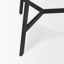 Todd Dark Brown Wood W Metal Legs Side Table - Default Title