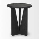 Mattius Black Wood Accent Table - Default Title