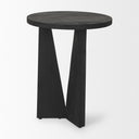 Mattius Black Wood Accent Table - Default Title
