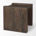 Athelia Dark Brown Wood Accent Table - Default Title