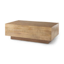 Hayden Light Brown Wood Rectangular Coffee Table - Default Title