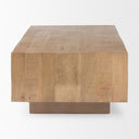 Hayden Light Brown Wood Rectangular Coffee Table - Default Title
