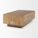 Hayden Light Brown Wood Rectangular Coffee Table - Default Title