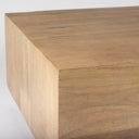 Hayden Light Brown Wood Rectangular Coffee Table - Default Title
