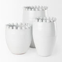 Basin Medium Off-White Glazed Vase - Default Title