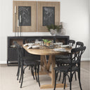 Viktor 94L Light Brown Solid Wood Dining Table - Default Title
