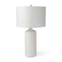 Melanie 170L x 170W x 305H White Shade WWhite Base Table Lamp - Default Title