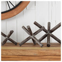 Astericks III Small 6L x 6W Brown Metal Decor Object - Default Title