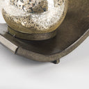 Lux Copper Metal Five Hurricane Glass Holder Table Candle Holder - Default Title