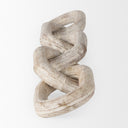 Alix 290L x 50W x 50H Beige Wooden Link Chain Decorative Object - Default Title
