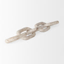 Alix 290L x 50W x 50H Beige Wooden Link Chain Decorative Object - Default Title