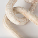 Alix 290L x 50W x 50H Beige Wooden Link Chain Decorative Object - Default Title