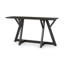 Jennings 540L x 160W x 295H Dark Brown Wood Console Table - Default Title