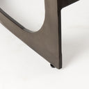 Tyson 17L x 18W x 28H Black Leather W Metal Frame Counter Stool - Default Title