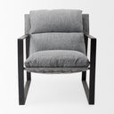 Guilia Castlerock Gray With Metal Frame Sling Accent Chair - Default Title