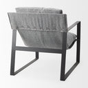 Guilia Castlerock Gray With Metal Frame Sling Accent Chair - Default Title