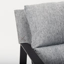 Guilia Castlerock Gray With Metal Frame Sling Accent Chair - Default Title