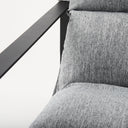 Guilia Castlerock Gray With Metal Frame Sling Accent Chair - Default Title