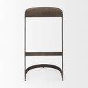 Tyson 17L x 18W x 31H BrownGray Suede W Metal Frame Bar Stool - Default Title