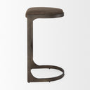 Tyson 17L x 18W x 31H BrownGray Suede W Metal Frame Bar Stool - Default Title