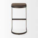 Tyson 17L x 18W x 31H BrownGray Suede W Metal Frame Bar Stool - Default Title