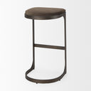 Tyson 17L x 18W x 31H BrownGray Suede W Metal Frame Bar Stool - Default Title