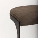 Tyson 17L x 18W x 31H BrownGray Suede W Metal Frame Bar Stool - Default Title
