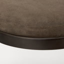 Tyson 17L x 18W x 31H BrownGray Suede W Metal Frame Bar Stool - Default Title