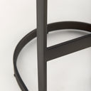 Tyson 17L x 18W x 31H BrownGray Suede W Metal Frame Bar Stool - Default Title