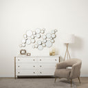 Savannah White Fir Veneer w Gold Metal Accents 6-Drawer Sideboard - Default Title