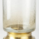 Adriatic I Small Brushed Gold Metal Glass Vase - Default Title